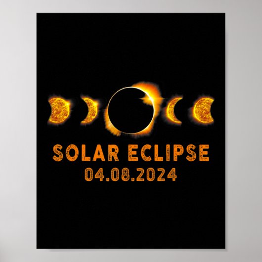 Eclipse 太陽の 2024かわいいEclipseキッズ太陽の幼児 ポスター (正面)