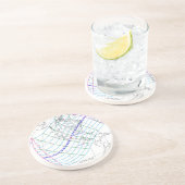 Eclipse 太陽の 2024のグローバルパス合計 コースター (側面)