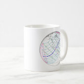 Eclipse 太陽の 2024のグローバルパス合計 コーヒーマグカップ (正面右)
