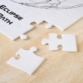 Eclipse 太陽の 2024のグローバルパス合計 ジグソーパズル (側面)