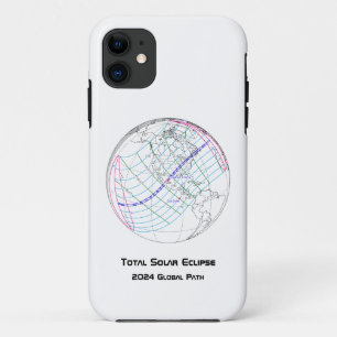 Eclipse 太陽の 2024のグローバルパス合計 iPhone 11 ケース