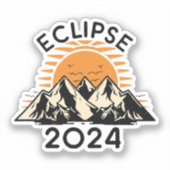 Eclipse 太陽の 2024の合計 シール (正面)