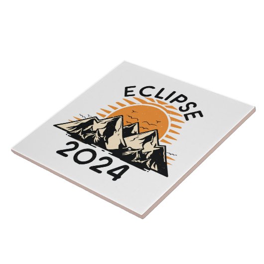 Eclipse 太陽の 2024の合計 タイル (側面)