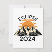 Eclipse 太陽の 2024の合計 ノートカード (正面)