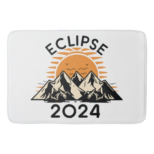 Eclipse 太陽の 2024の合計 バスマット (正面)