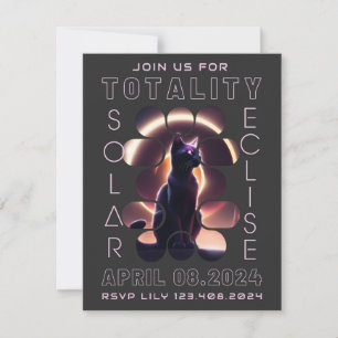 Eclipse 太陽の 2024の合計 パーティの招待状 招待状