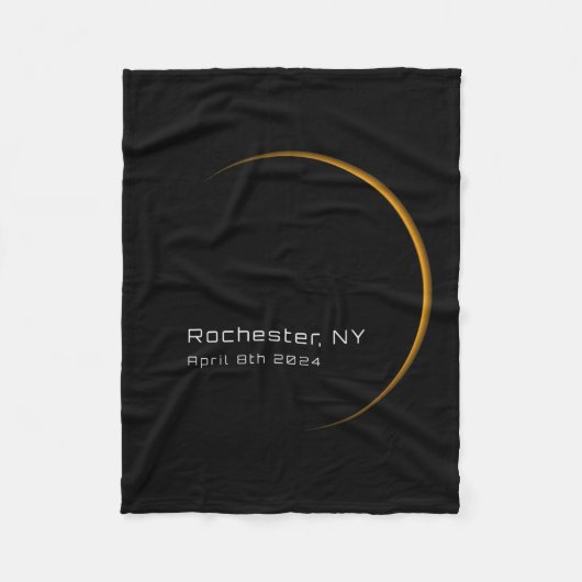 Eclipse 太陽の 2024の合計 フリースブランケット (正面)