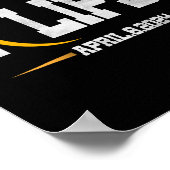 Eclipse 太陽の 2024の合計 ポスター (角)