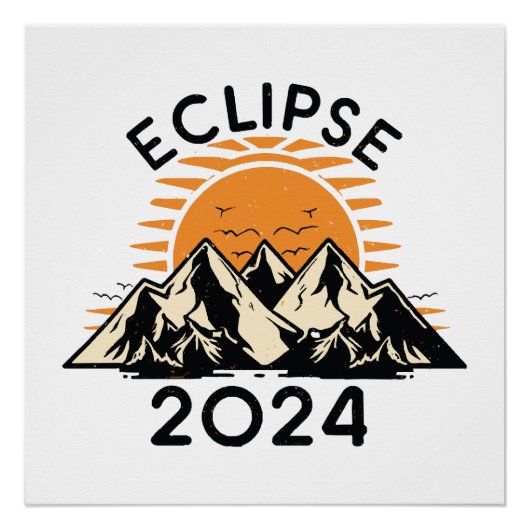 Eclipse 太陽の 2024の合計 ポスター (正面)