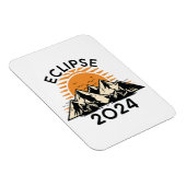 Eclipse 太陽の 2024の合計 マグネット (右側)