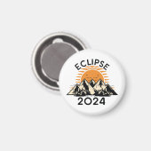 Eclipse 太陽の 2024の合計 マグネット (正面/裏面)