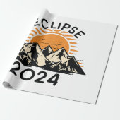 Eclipse 太陽の 2024の合計 ラッピングペーパー (アンロールド)