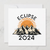 Eclipse 太陽の 2024の合計 招待状 (裏面)