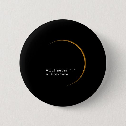 Eclipse 太陽の 2024の合計 缶バッジ (正面)