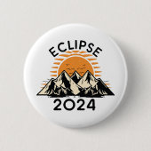 Eclipse 太陽の 2024の合計 缶バッジ (正面)