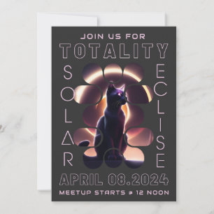Eclipse 太陽の 2024の合計 Meetup招待状 招待状
