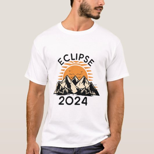 Eclipse 太陽の 2024の合計 tシャツ (正面)
