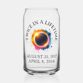 Eclipse 太陽の 2024の寿命を2回延ばす ガラス缶 (正面)