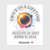 Eclipse 太陽の 2024の寿命を2回延ばす シール (シート)