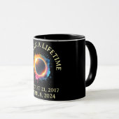 Eclipse 太陽の 2024の寿命を2回延ばす マグカップ (正面右)