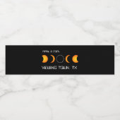 Eclipse 太陽の 2024の町のメパーソナライズされたモリ合計 ペットボトルラベル (シングルラベル)