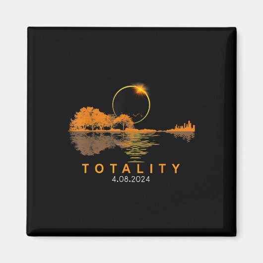 Eclipse 太陽の 2024の総太陽のEclipse 4.08.24 Gui マグネット (正面)