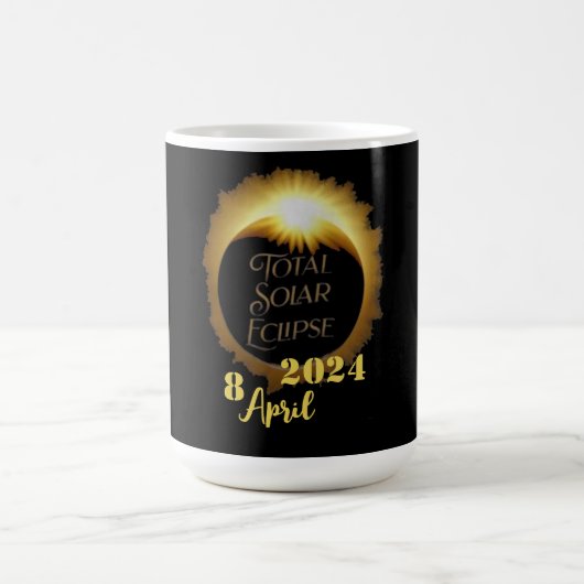 Eclipse 太陽の 2024の表示パーティー合計 コーヒーマグカップ (中央)