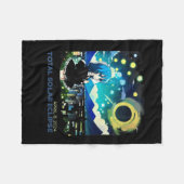 Eclipse 太陽の 2024アニメスタイルアート フリースブランケット (正面(横))