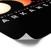 Eclipse 太陽の 2024アーカンソーTotal Eclipse America ポスター (角)