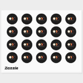 Eclipse 太陽の 2024アーカンソーTotal Eclipse America ラウンドシール (シート)
