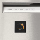 Eclipse 太陽の 2024イリノイ総春4.08.2 マグネット (インサイチュ (食洗機))