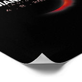 Eclipse 太陽の 2024インディアナポリス(インディアナ) 4月8日20 ポスター (角)