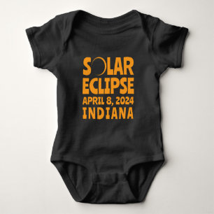Eclipse 太陽の 2024インディアナ ベビーボディスーツ