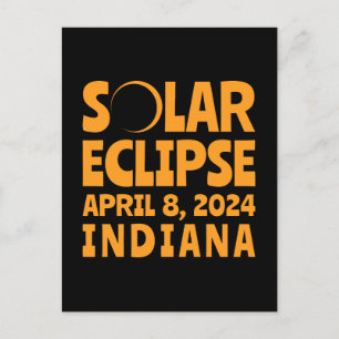Eclipse 太陽の 2024インディアナ ポストカード