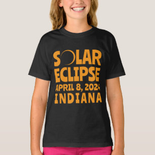 Eclipse 太陽の 2024インディアナ tシャツ