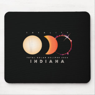 Eclipse 太陽の 2024インディアナTotal Eclipse America G マウスパッド