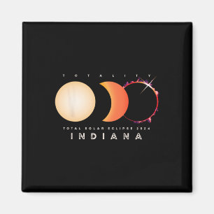 Eclipse 太陽の 2024インディアナTotal Eclipse America G マグネット