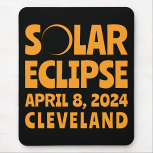 Eclipse 太陽の 2024オハイオ州クリーブランド マウスパッド
