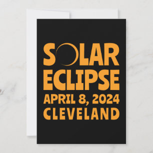 Eclipse 太陽の 2024オハイオ州クリーブランド 招待状