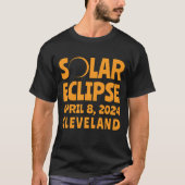 Eclipse 太陽の 2024オハイオ州クリーブランド tシャツ (正面)