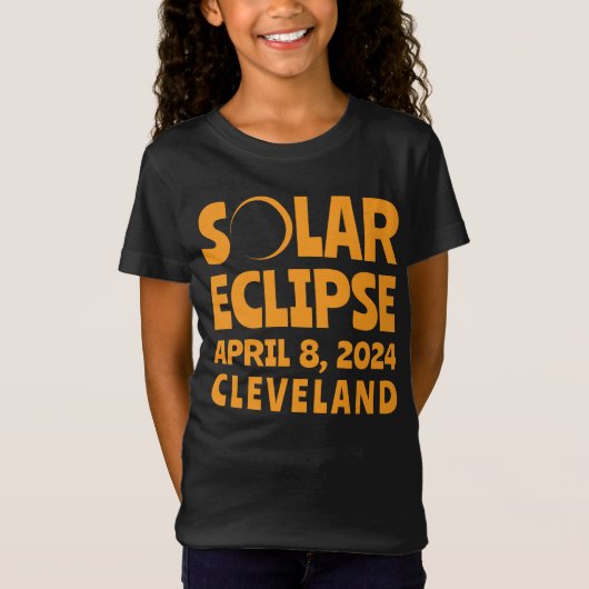 Eclipse 太陽の 2024オハイオ州クリーブランド tシャツ (正面)