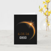 Eclipse 太陽の 2024オハイオ総合春4.08.24 カード (黄色い花)