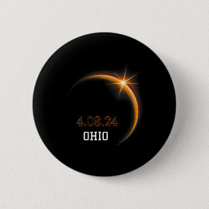 Eclipse 太陽の 2024オハイオ総合春4.08.24 缶バッジ