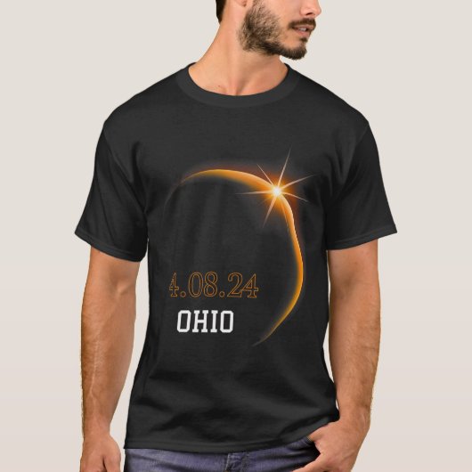 Eclipse 太陽の 2024オハイオ総合春4.08.24 tシャツ (正面)