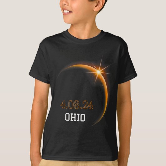 Eclipse 太陽の 2024オハイオ総合春4.08.24 tシャツ (正面)
