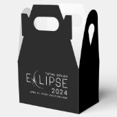 Eclipse 太陽の 2024カスタムの場所Eclipseパーティー フェイバーボックス (オープン)
