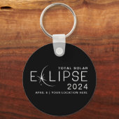 Eclipse 太陽の 2024カスタムロケーション記念 キーホルダー (裏面)