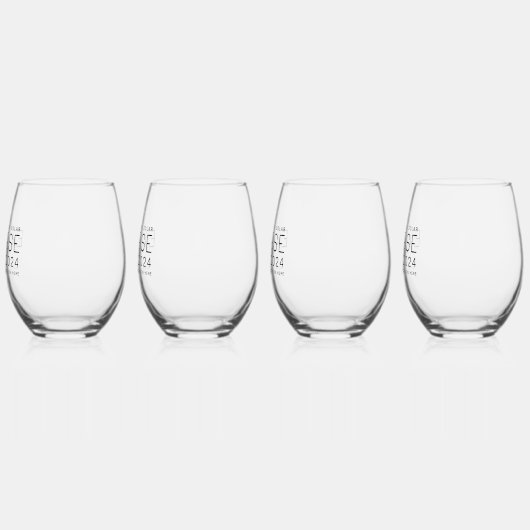 Eclipse 太陽の 2024カスタムロケーション記念 ステムなしワイングラス (左)