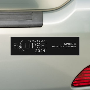 Eclipse 太陽の 2024カスタムロケーション記念 バンパーステッカー