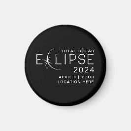 Eclipse 太陽の 2024カスタムロケーション記念 マグネット